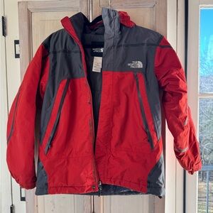 The North Face Boys' Red and Gray Jacket
